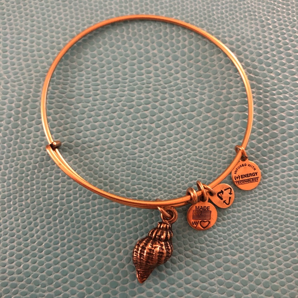 Alex and Ani Conch Shell Gold Bracelet